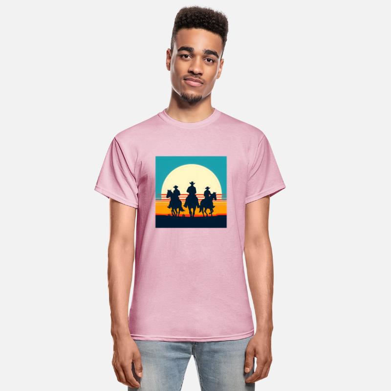 Wild West Sunset Cowboy Tee