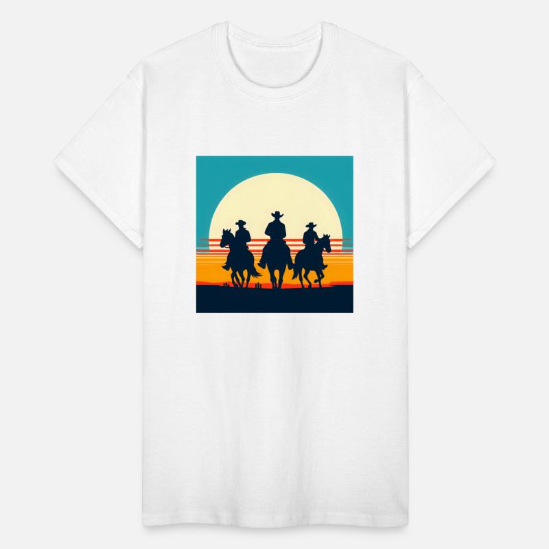 Wild West Sunset Cowboy Tee