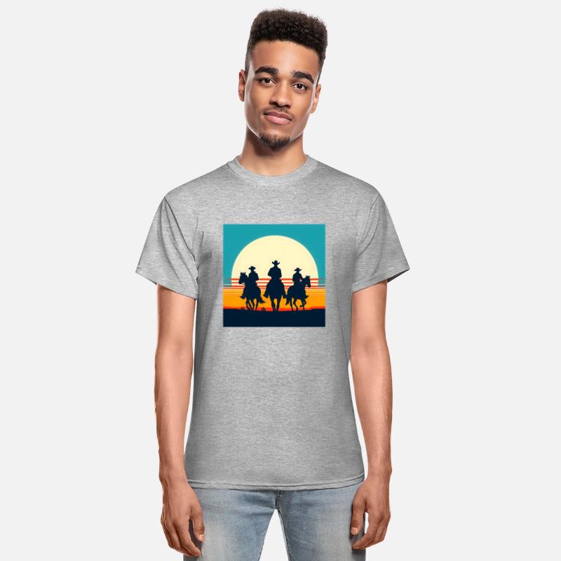 Wild West Sunset Cowboy Tee