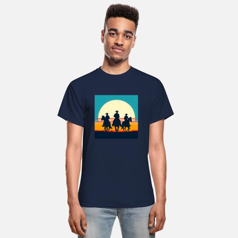 Wild West Sunset Cowboy Tee